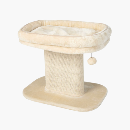 2-Tier Cat Tree with Sleeping Perch Sisal Scratching Plate and Ball